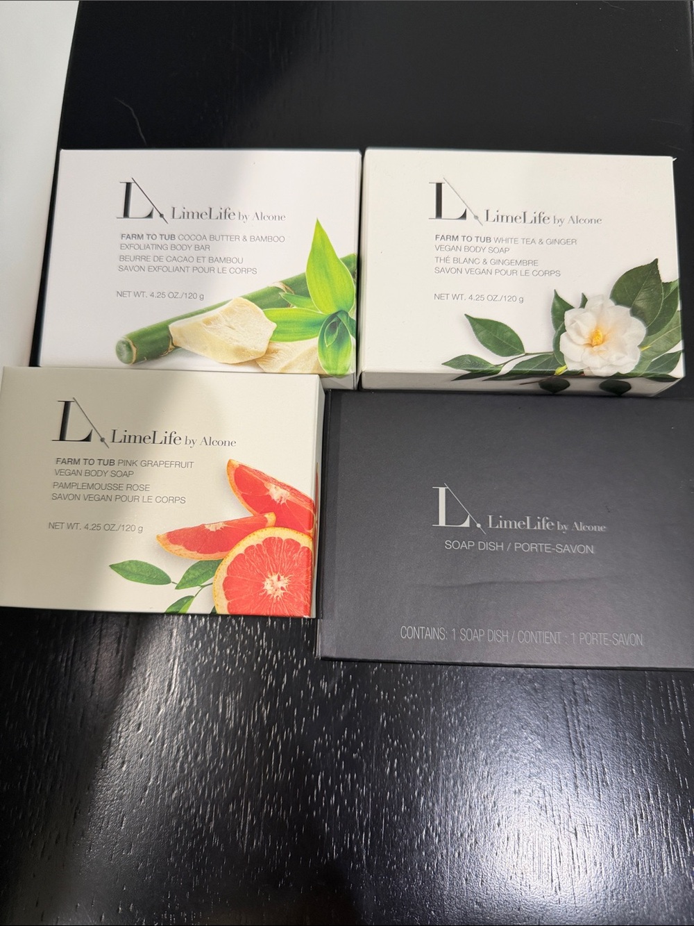 LimeLife by Alcone Vegan Body Soap Set with Soap Dish